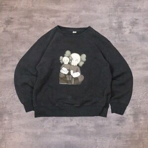 Kid's Uniqlo Kaw's Companion Black Crewneck Sweater